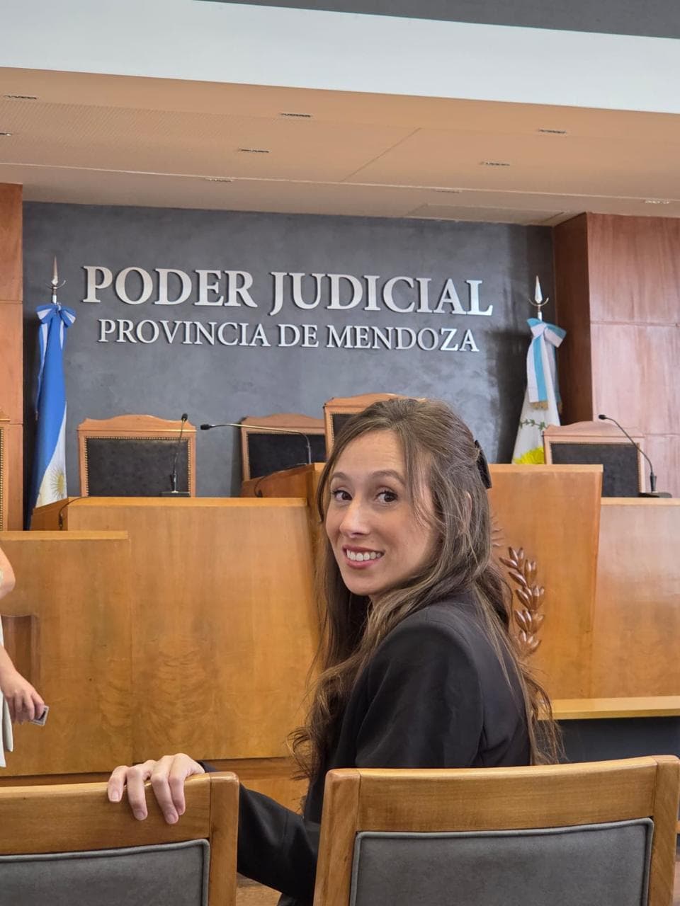 Agustina Gonzalez Vicario en sala judicial